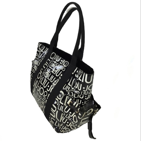 Liu Jo Patent Leather Large Signature Travel Tote - Picture 2 of 11